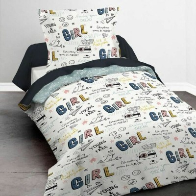 Housse de Couette  Kids First TODAY Blanc Lit simple