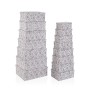 Set of decorative boxes Versa Caprice Cardboard (15 Pieces)