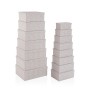 Set of decorative boxes Versa Serpentine Cardboard (15 Pieces)