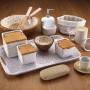 Set of decorative boxes Versa Serpentine Cardboard (15 Pieces)