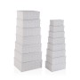 Set of decorative boxes Versa Laison Cardboard (15 Pieces)