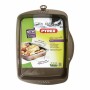 Plaque de Cuisson Antiadhésive Pyrex Marron Noir Métal Acier
