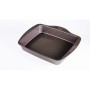 Plaque de Cuisson Antiadhésive Pyrex Marron Noir Métal Acier