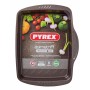Plaque de Cuisson Antiadhésive Pyrex Marron Noir Métal Acier