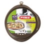 Pizza Mould Pyrex Brown Black Metal
