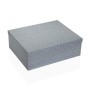 Set of decorative boxes Versa Grey Cardboard Flowers (15 Pieces)