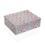 Set of decorative boxes Versa Cardboard Flowers (15 Pieces)