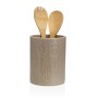 Pot for Kitchen Utensils Versa Resin Ceramic 13 x 17,5 x 13 cm