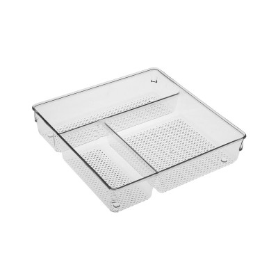Cutlery Organiser Versa Transparent Plastic 23,2 X 5,6 X 23,2 CM