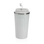 Verre avec Couvercle Versa Blanc Acier polypropylène 510 ml