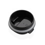 Glass with Lid Versa Black Steel polypropylene 510 ml