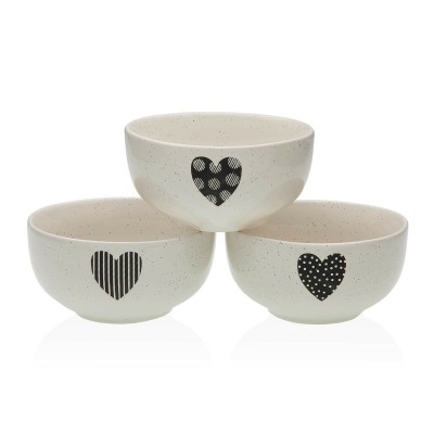 Bowl Versa NATHALIE  Stoneware 13 x 6,4 x 13 cm Heart