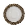 Dessous de plat Versa Blanc Noir Textile Jacinthe d'eau 38 cm