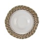 Dessous de plat Versa Blanc Vert Textile Jacinthe d'eau 38 cm