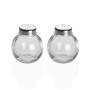 Salt and Pepper Shakers Versa Metal Crystal