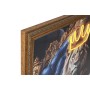 Cadre Home ESPRIT Bleu Noir Léopard Lion Loft 100 x 4 x 100 cm (2 Unités)