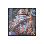 Painting Home ESPRIT Black Lion Monkey Loft 83 x 3,7 x 83 cm (2 Units)