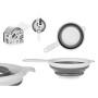 Tamis Kinvara CK15588-16 Blanc Gris polypropylène TPR 33,5 x 20 x 8 cm 20 x 33,5 x 3,5 cm (6 Unités)