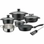 Batterie de Cuisine GSW Noir noir 10 Pièces