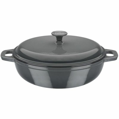 Casserole avec Couvercle GSW Gris Crème Acier inoxydable Ø 30 cm