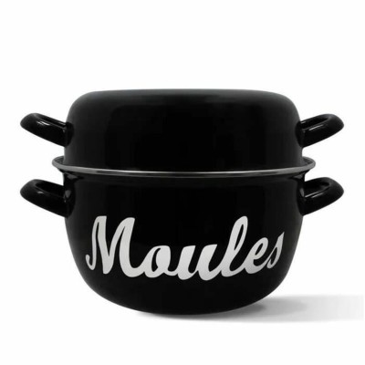 Pan Menastyl Black Glazed enamelled steel