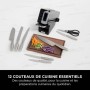 Knife Set NINJA Steel Wood Stainless steel 14 Pieces (12 Units)