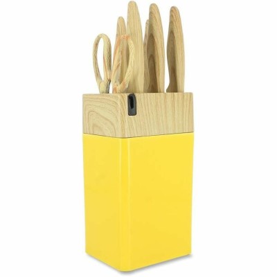 Ensemble de Couteaux Menastyl Jaune polypropylène 6 Pièces (6 Unités)