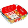 Plat de Four Pyrex Transparent Verre Borosilicaté Carré