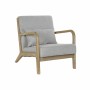 Siège DKD Home Decor Gris Naturel Polyester Bois d'hévéa 65 x 83 x 74 cm 66 x 79 x 76 cm