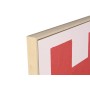 Painting Home ESPRIT Love Red Pink Modern 103 x 4,5 x 143 cm 103 x 4 x 143 cm