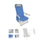 Chaise de Plage Bleu Gris