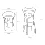Anti-Mosquito Lamp EDM 06510 Black 7 W 21,5 x 44 cm