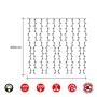 LED Curtain Lights EDM 71263 Easy-Connect 3,2 W Warm light Soft green 2 x 2 m