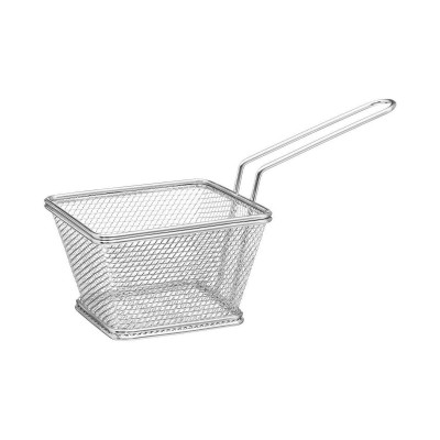 Basket for Presenting Aperitifs Secret de Gourmet Silver Stainless steel Chromed 10 x 7 cm