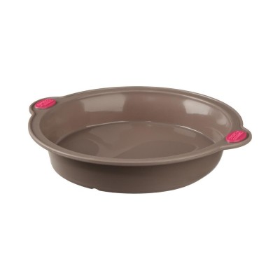 Silicone Mould with Handle Secret de Gourmet Brown Silicone 24 cm