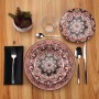 Tableware Versa Pink Porcelain 18 Pieces