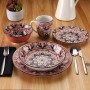 Tableware Versa Pink Porcelain 18 Pieces