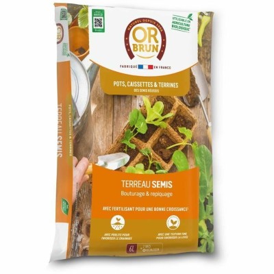 Terreau d'empotage OR BRUN 6 L