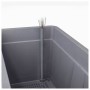 Pot Deroma Anthracite 38 x 38 x 39 cm Plastique Carré Seau 38 cm