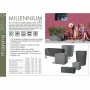 Jardinière auto-arrosante Deroma Gris 99 cm Plastique Rectangulaire