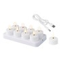 LED Candle Lumineo 486715 White Rechargeable Inside (8 Units)