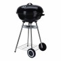 Roues de barbecue au charbon de bois Noir Acier émaillé Ronde