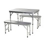 Ensemble Table + 2 Chaises Redcliffs 90 x 60 x 70 cm Gris (3 Pièces)