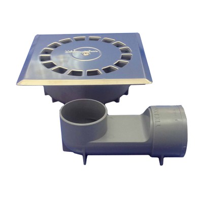 Évier Tecnoagua T-88 VHI PVC Acier inoxydable 11,8 x 11,8 x 4,5 cm Ø 4 cm