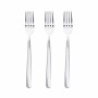 Set of Dessert Forks San Ignacio Root SG7780 Stainless steel Matt (3 Units)