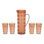 Set de pichets avec verres EDM 869702 Marron Plastique recyclé 5 Pièces