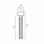 Kit de vissage Micel TLD27 9,8 x 9,8 x 30 mm Mécanisme pour store enrouleur