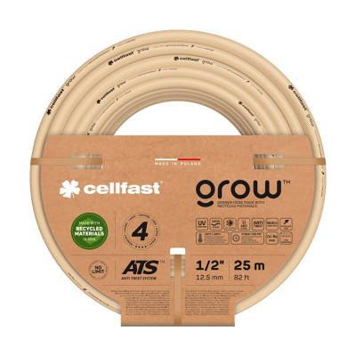 Tuyau d'arrosage Cellfast Grow 15 m Plastique 3/4" Ø 19 mm Beige