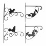Wall Support for Hanging Flower Pots Kinzo Black Metal