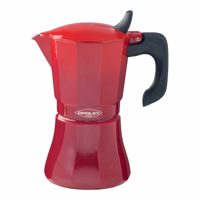 Cafetière Italienne Oroley Petra Rouge Aluminium 6 Tasses